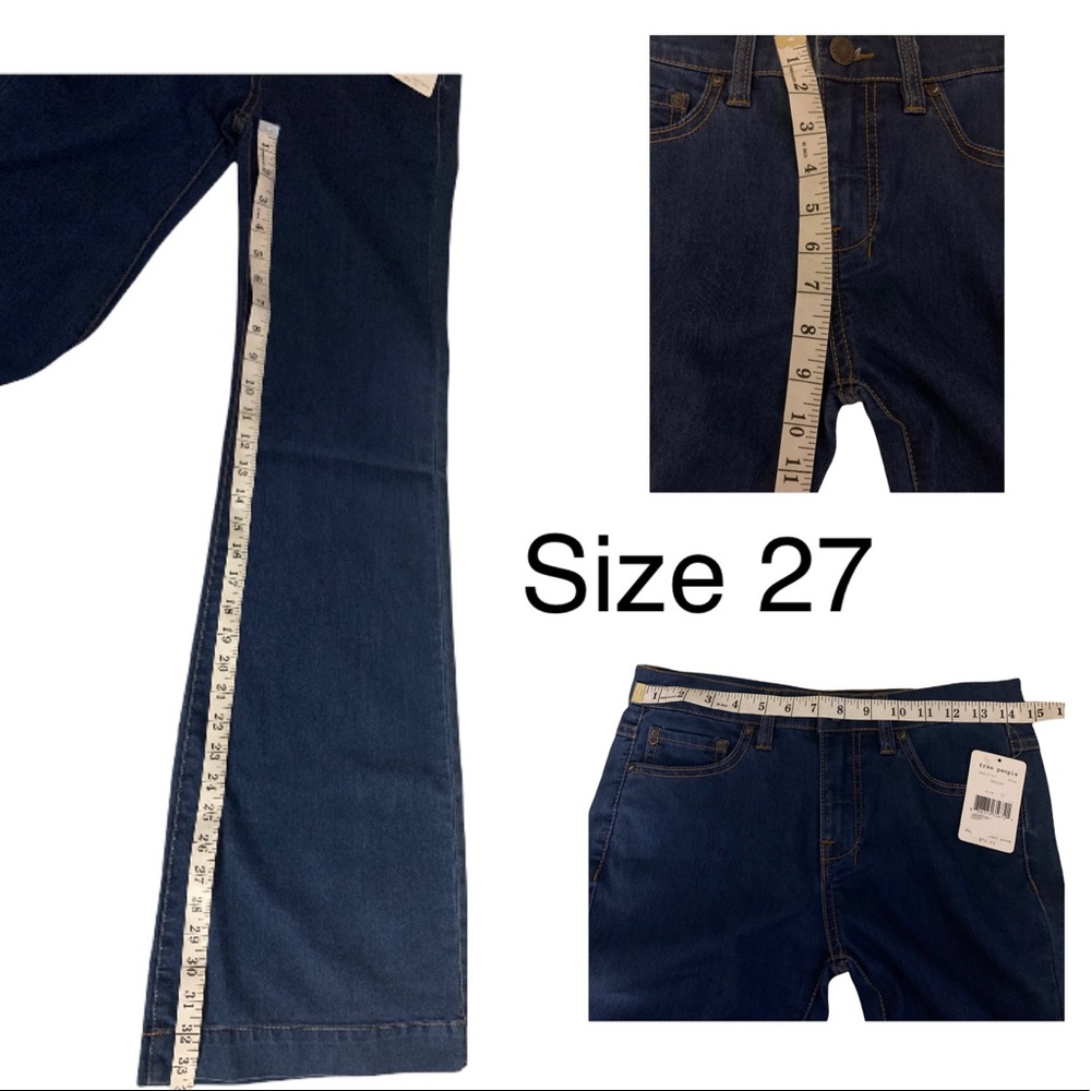 Free People Wide Leg Dallas Jeans. Size 27,28 - Picture 7 of 8